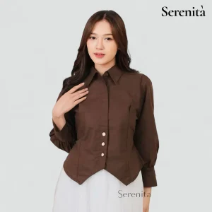 Kemeja Kerja Wanita Kantor Cutting Korean Style