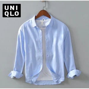 Kemeja Polos Pria Lengan Panjang, Simpel, Nyaman, dan Stylish!